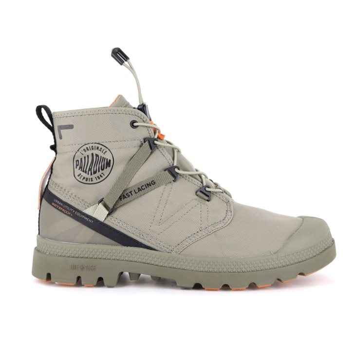 Dámské Boty Palladium Pampa Travel Lite+ Nepromokavé Olivy Zelené | CZ YMH-37Q